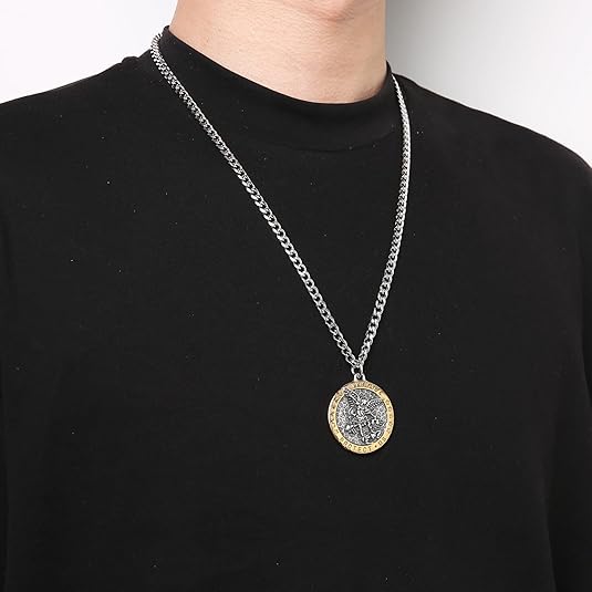 Meteorite Crater Pendant Necklace Michael The Archangel