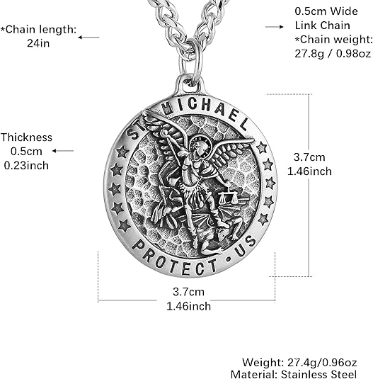 Meteorite Crater Pendant Necklace Michael The Archangel
