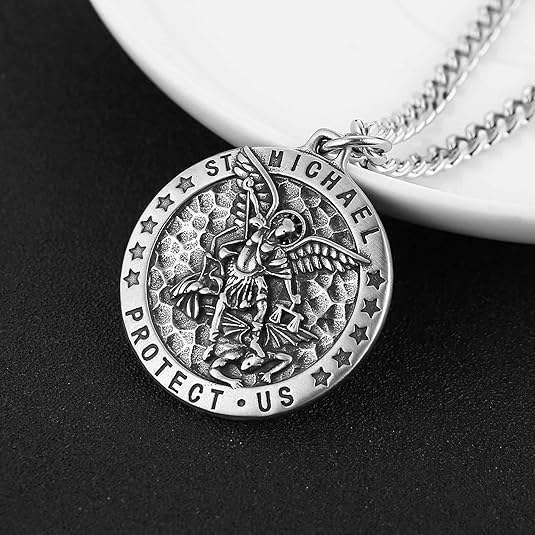 Meteorite Crater Pendant Necklace Michael The Archangel