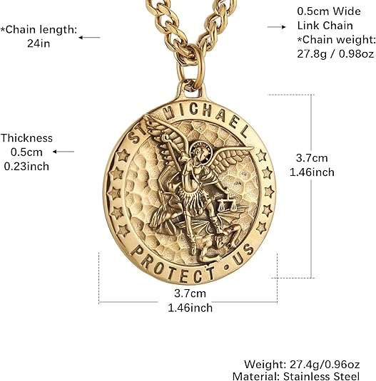 Meteorite Crater Pendant Necklace Michael The Archangel