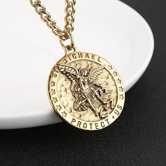 Meteorite Crater Pendant Necklace Michael The Archangel
