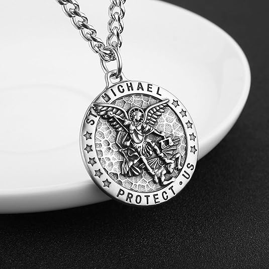 Meteorite Crater Pendant Necklace Michael The Archangel