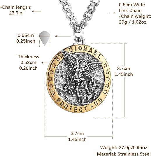 Meteorite Crater Pendant Necklace Michael The Archangel