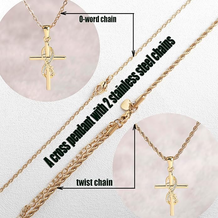 Faith Cross Necklace for Women