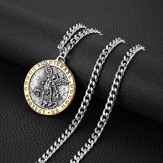 Meteorite Crater Pendant Necklace Michael The Archangel