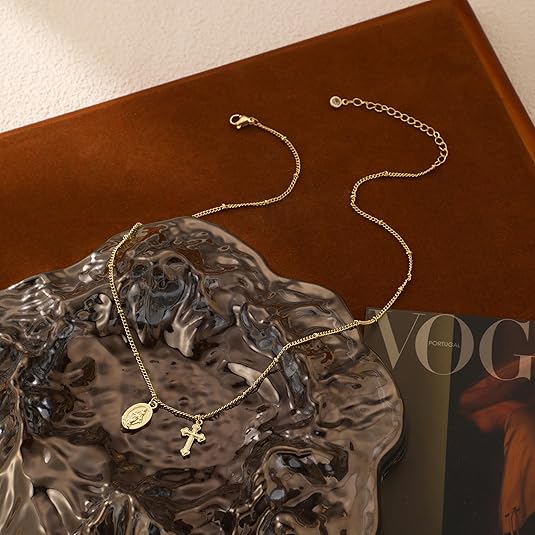 Necklace Virgin Mary Cross