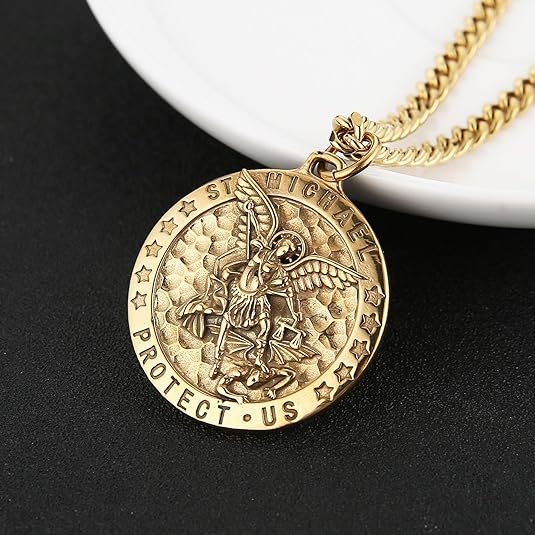 Meteorite Crater Pendant Necklace Michael The Archangel