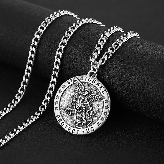 Meteorite Crater Pendant Necklace Michael The Archangel