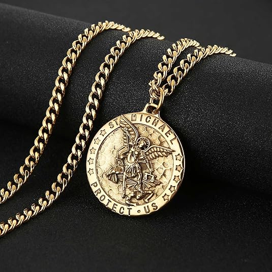 Meteorite Crater Pendant Necklace Michael The Archangel