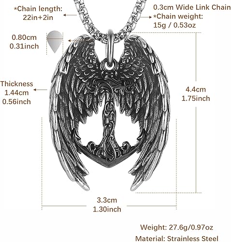 Wings Anchor Necklace