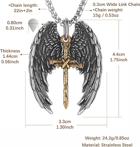 Wings Cross Necklace