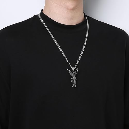 Guardian Angel Pendant Necklace Amulet