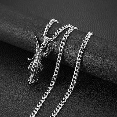 Guardian Angel Pendant Necklace Amulet
