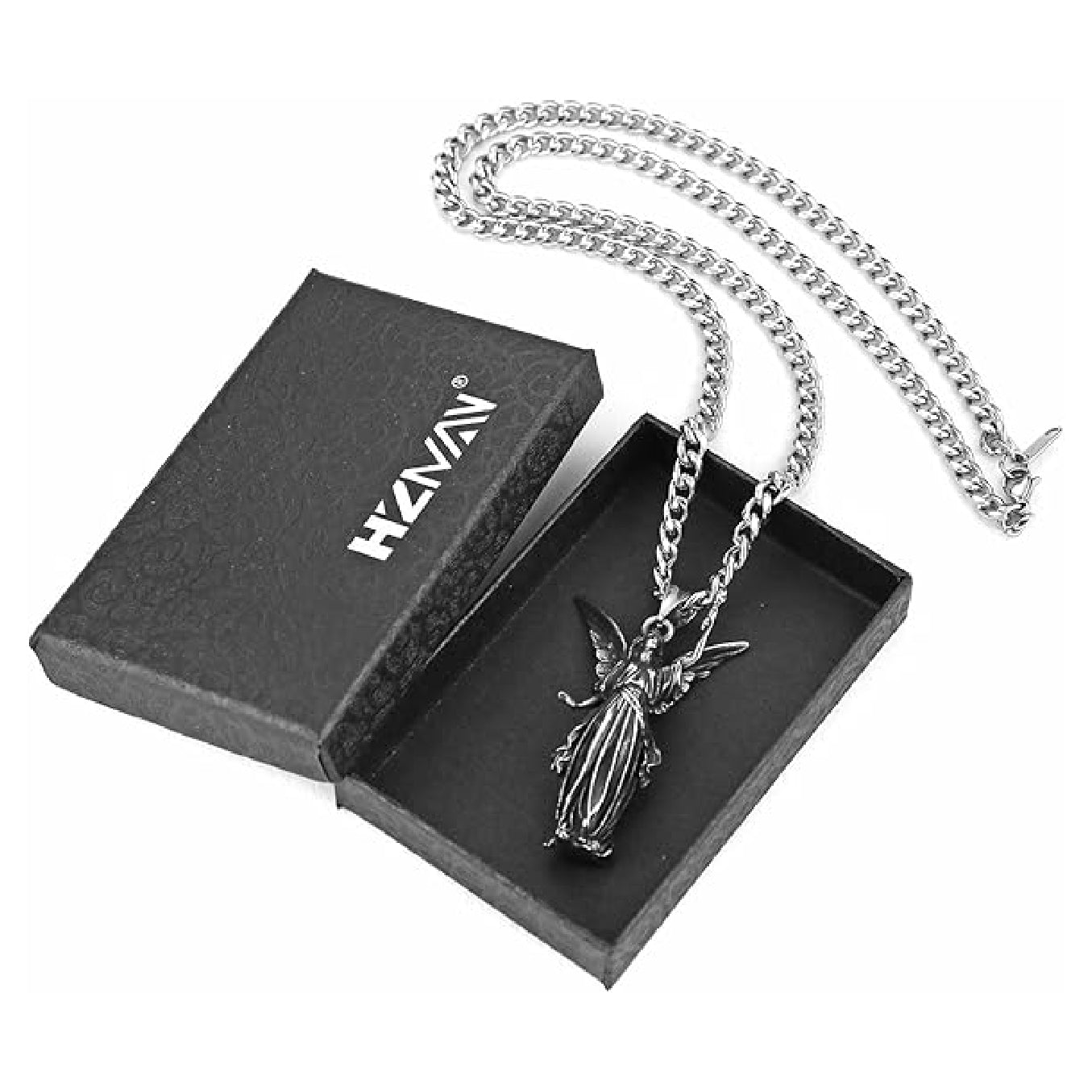 Guardian Angel Pendant Necklace Amulet