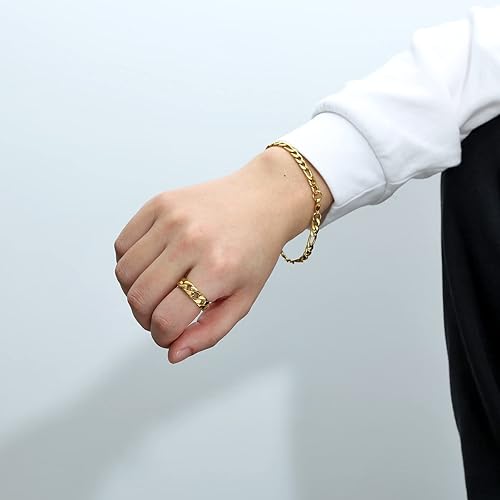 Wide Band Cuban Link Ring