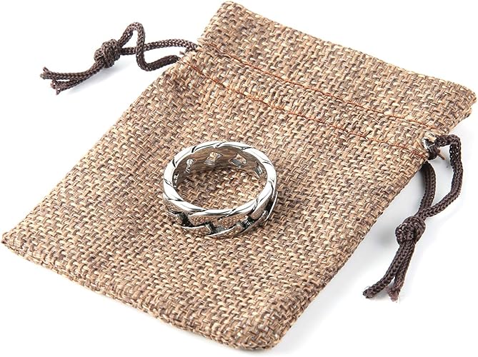 Wide Band Cuban Link Ring