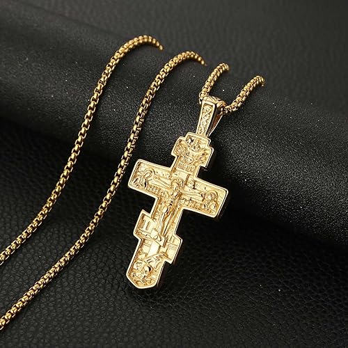 Orthodox cross pendant