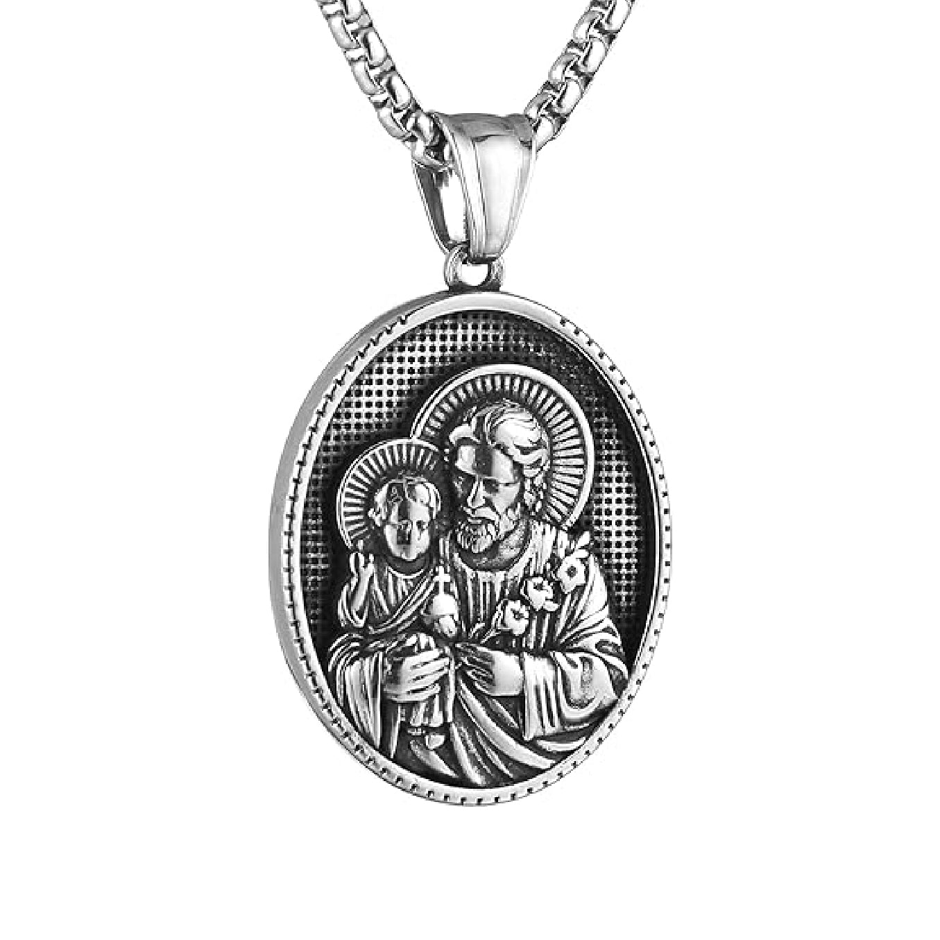 Necklace & Medal of Joseph & Jesus Polishing