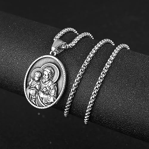 Necklace & Medal of Joseph & Jesus Polishing