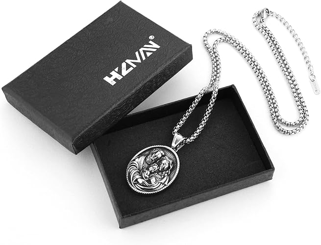 Necklace & Medal of Mary, Joseph & Jesus