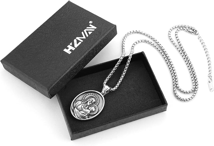 Necklace & Medal of Mary & Jesus
