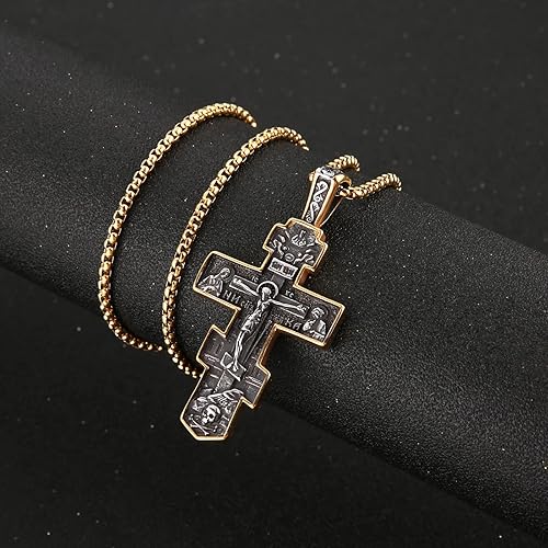 Orthodox cross pendant
