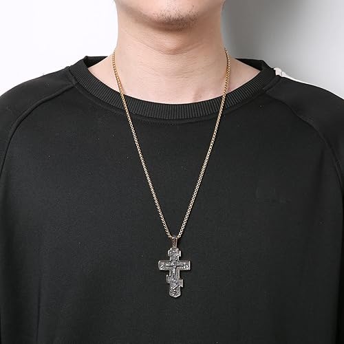 Orthodox cross pendant