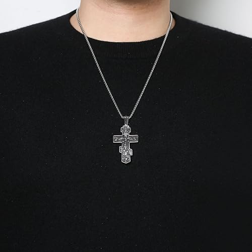 Orthodox cross pendant