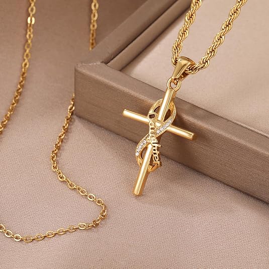Faith Cross Necklace for Women