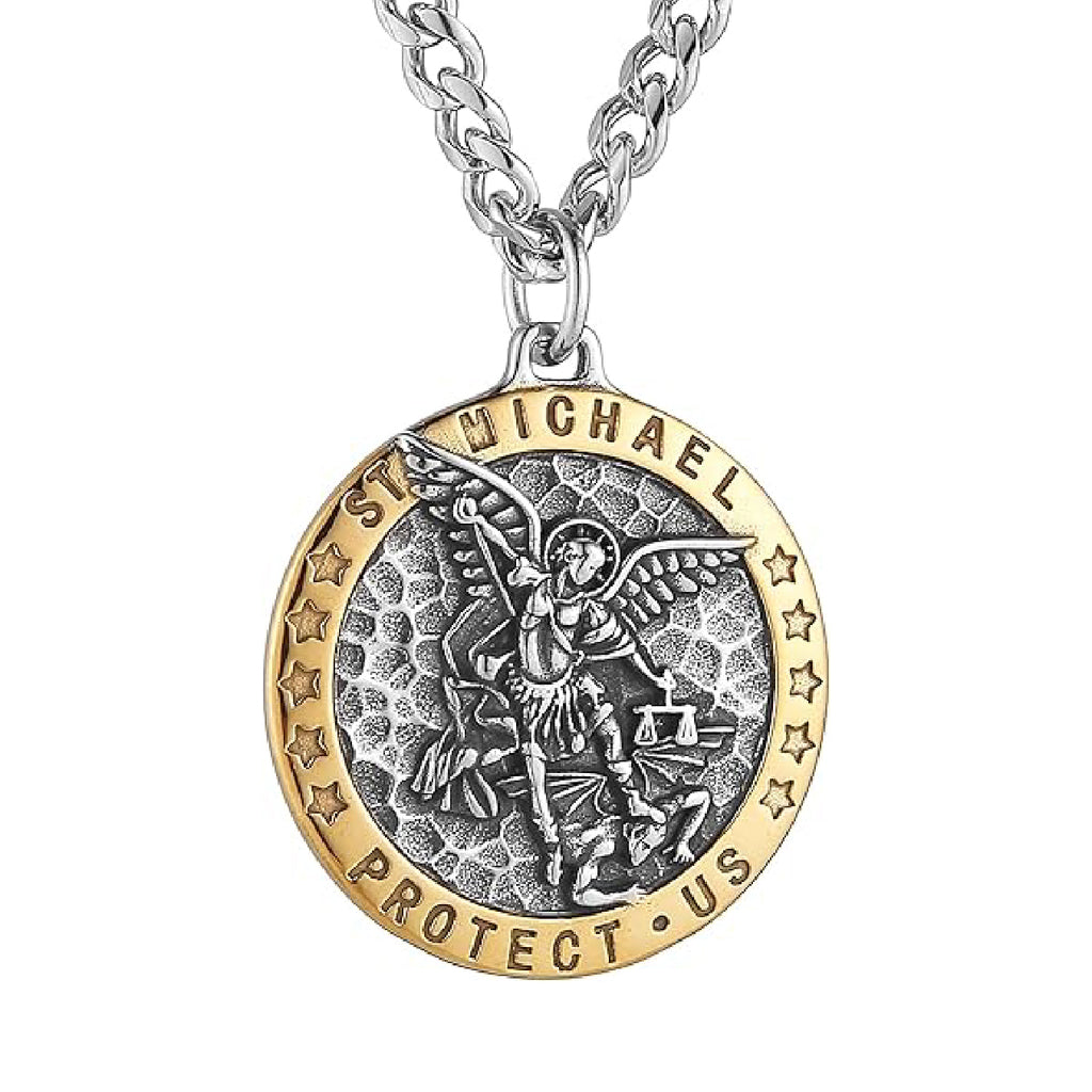Meteorite Crater Pendant Necklace Michael The Archangel