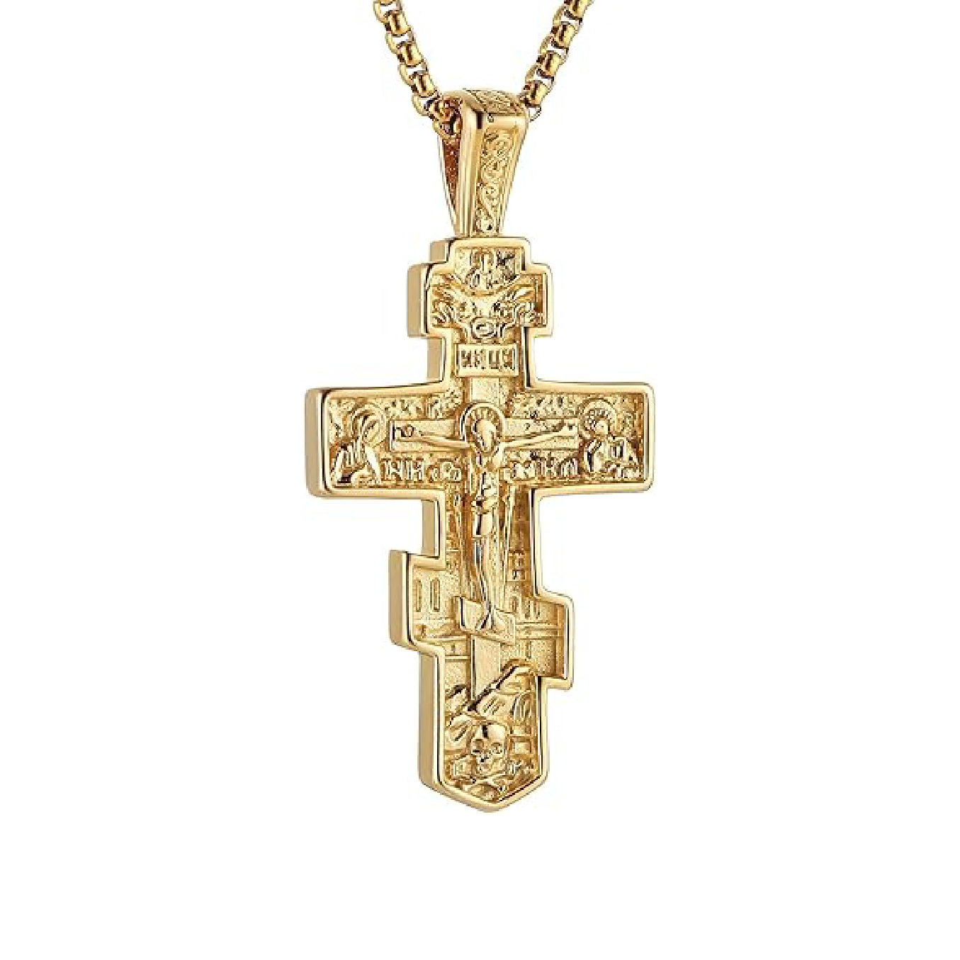 Orthodox cross pendant