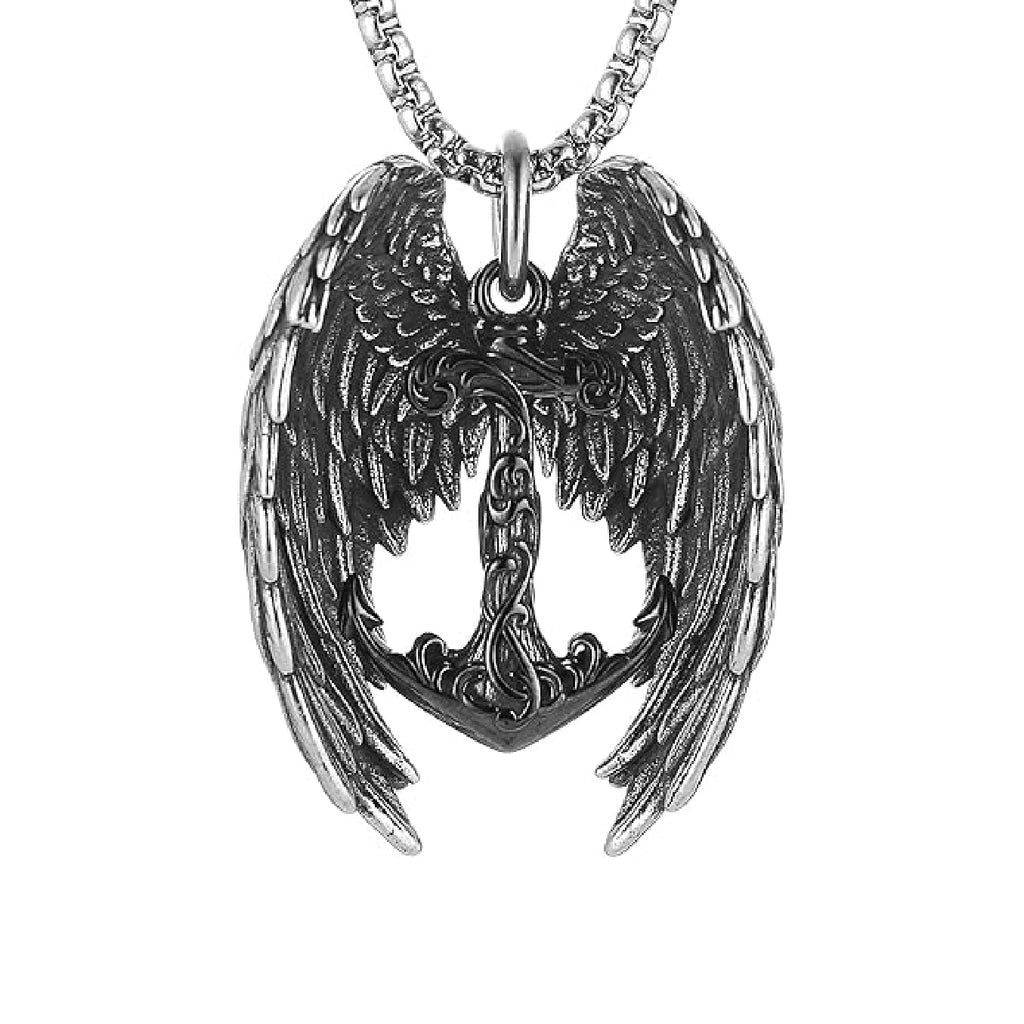 Wings Anchor Necklace