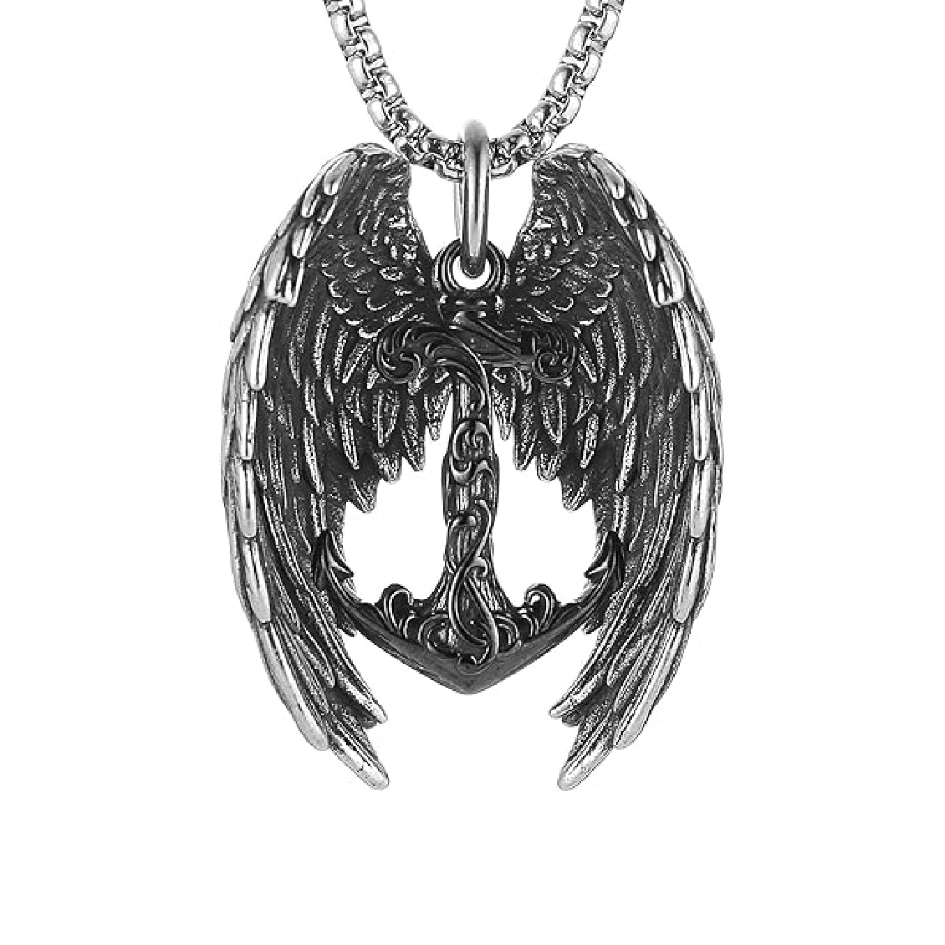 Wings Anchor Necklace