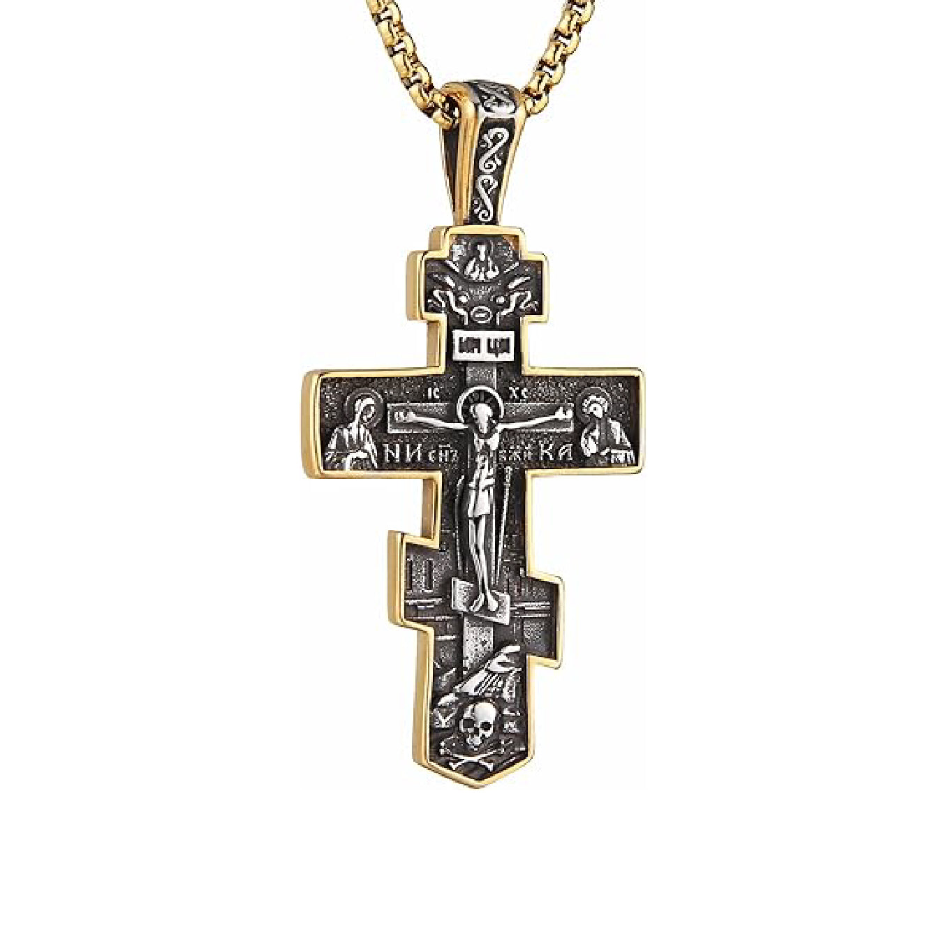 Orthodox cross pendant