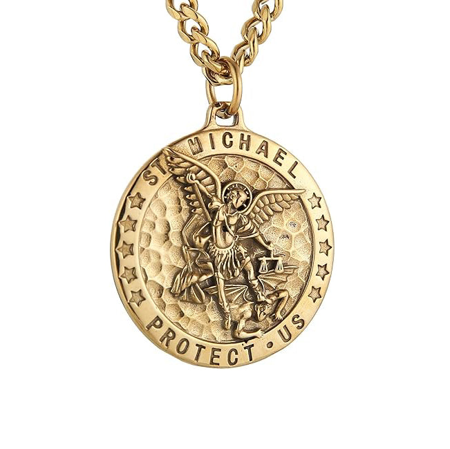 Meteorite Crater Pendant Necklace Michael The Archangel
